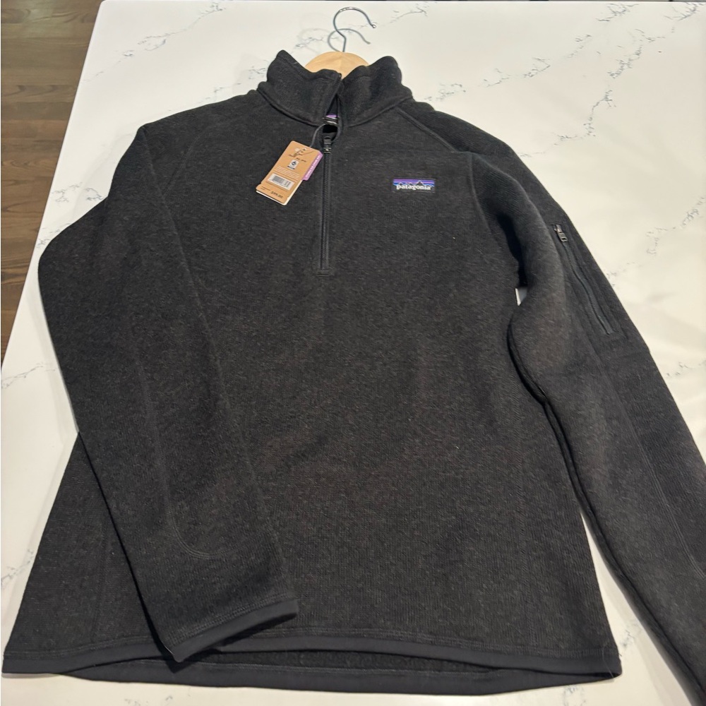 Patagonia Men's Charcoal Zip-Up Sweater